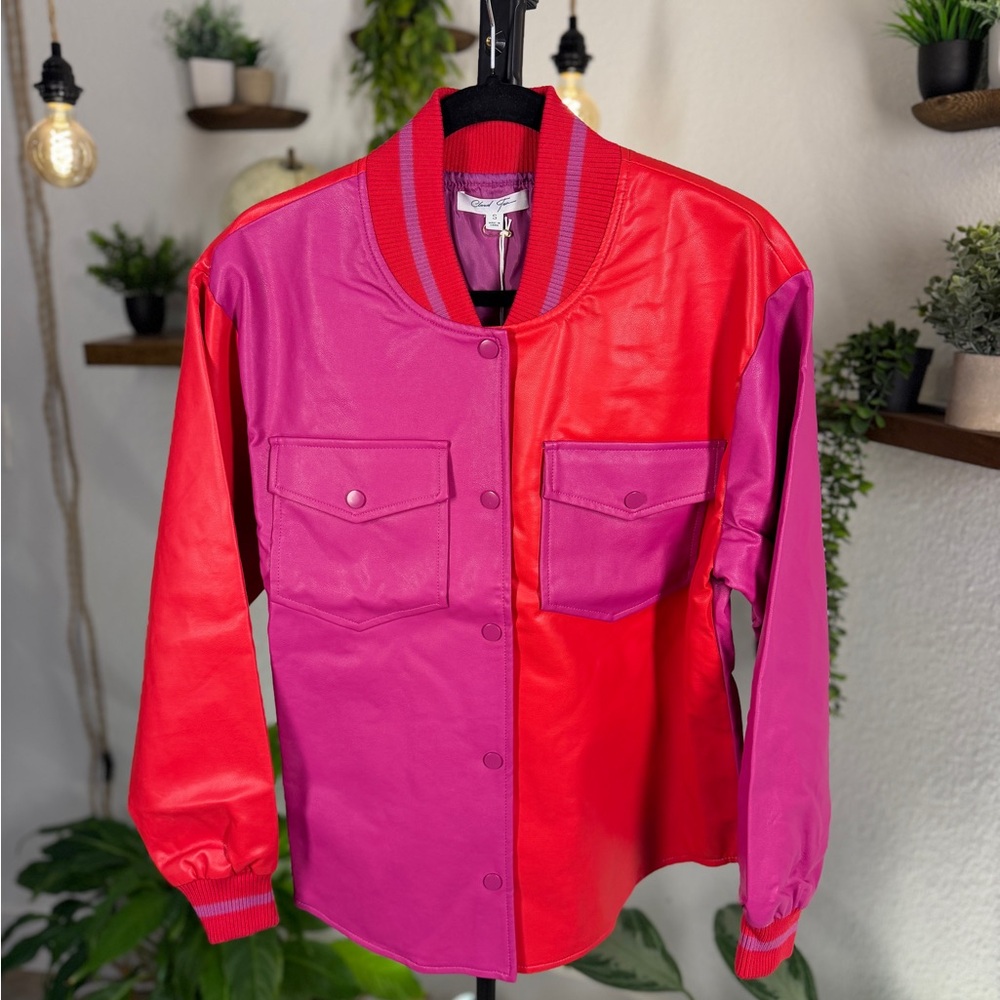Bold Pink and Red Jacket
